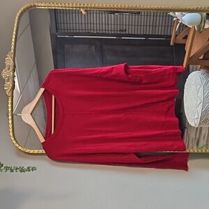Long sleeve, red shirt